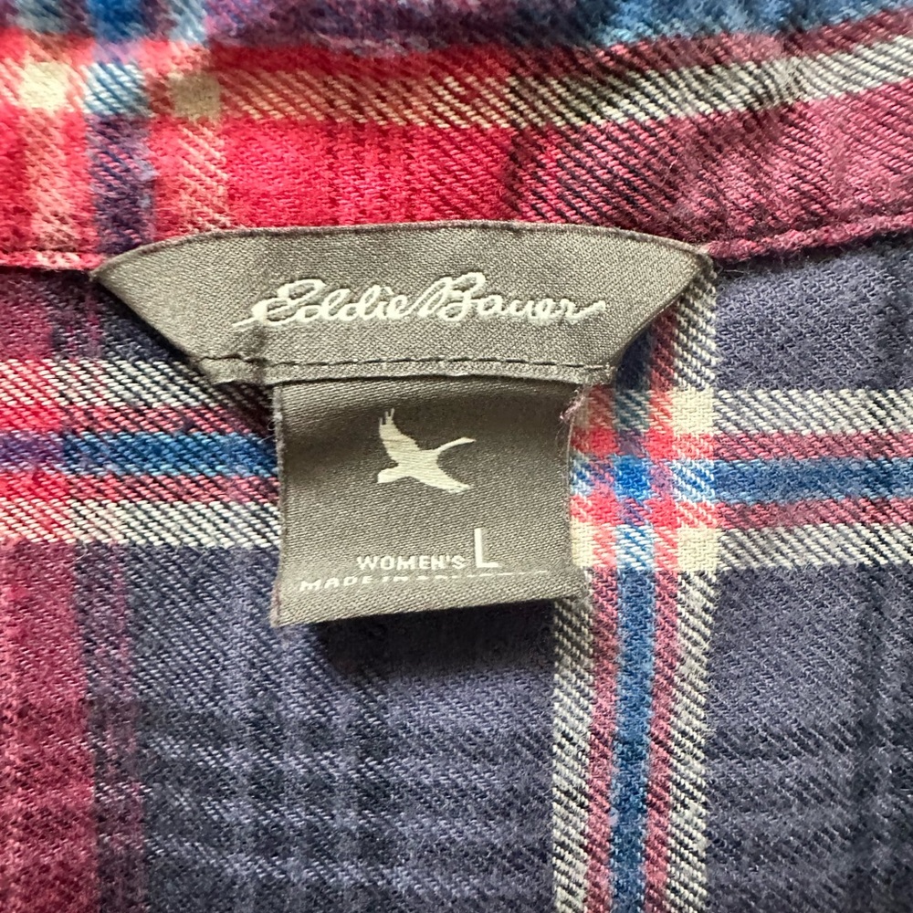 Eddie Bauer Multicolor Plaid Shirt - Picture 2 of 8